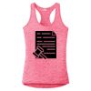 Multi-Color Sublimatable Ladies PosiCharge Electric Heather Racerback Tank Thumbnail