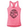 Multi-Color Sublimatable Ladies PosiCharge Electric Heather Racerback Tank Thumbnail