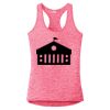 Multi-Color Sublimatable Ladies PosiCharge Electric Heather Racerback Tank Thumbnail