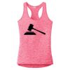 Multi-Color Sublimatable Ladies PosiCharge Electric Heather Racerback Tank Thumbnail
