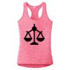 Multi-Color Sublimatable Ladies PosiCharge Electric Heather Racerback Tank Thumbnail
