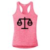 Multi-Color Sublimatable Ladies PosiCharge Electric Heather Racerback Tank Thumbnail