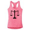 Multi-Color Sublimatable Ladies PosiCharge Electric Heather Racerback Tank Thumbnail
