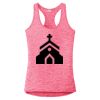 Multi-Color Sublimatable Ladies PosiCharge Electric Heather Racerback Tank Thumbnail