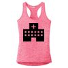 Multi-Color Sublimatable Ladies PosiCharge Electric Heather Racerback Tank Thumbnail
