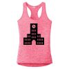 Multi-Color Sublimatable Ladies PosiCharge Electric Heather Racerback Tank Thumbnail
