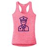 Multi-Color Sublimatable Ladies PosiCharge Electric Heather Racerback Tank Thumbnail