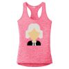 Multi-Color Sublimatable Ladies PosiCharge Electric Heather Racerback Tank Thumbnail