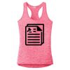 Multi-Color Sublimatable Ladies PosiCharge Electric Heather Racerback Tank Thumbnail