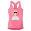 Multi-Color Sublimatable Ladies PosiCharge Electric Heather Racerback Tank Thumbnail