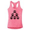 Multi-Color Sublimatable Ladies PosiCharge Electric Heather Racerback Tank Thumbnail