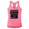 Multi-Color Sublimatable Ladies PosiCharge Electric Heather Racerback Tank Thumbnail
