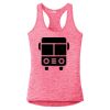 Multi-Color Sublimatable Ladies PosiCharge Electric Heather Racerback Tank Thumbnail