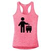Multi-Color Sublimatable Ladies PosiCharge Electric Heather Racerback Tank Thumbnail