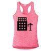 Multi-Color Sublimatable Ladies PosiCharge Electric Heather Racerback Tank Thumbnail