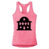 Multi-Color Sublimatable Ladies PosiCharge Electric Heather Racerback Tank Thumbnail