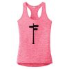 Multi-Color Sublimatable Ladies PosiCharge Electric Heather Racerback Tank Thumbnail