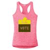 Multi-Color Sublimatable Ladies PosiCharge Electric Heather Racerback Tank Thumbnail