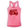 Multi-Color Sublimatable Ladies PosiCharge Electric Heather Racerback Tank Thumbnail