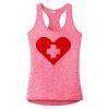 Multi-Color Sublimatable Ladies PosiCharge Electric Heather Racerback Tank Thumbnail