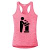Multi-Color Sublimatable Ladies PosiCharge Electric Heather Racerback Tank Thumbnail