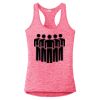 Multi-Color Sublimatable Ladies PosiCharge Electric Heather Racerback Tank Thumbnail