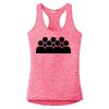 Multi-Color Sublimatable Ladies PosiCharge Electric Heather Racerback Tank Thumbnail