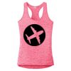 Multi-Color Sublimatable Ladies PosiCharge Electric Heather Racerback Tank Thumbnail
