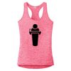 Multi-Color Sublimatable Ladies PosiCharge Electric Heather Racerback Tank Thumbnail