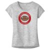 OCSO Multi-Colors Sublimatable Ladies PosiCharge Electric Heather Sporty Tee Thumbnail