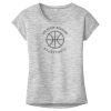 OCSO Multi-Colors Sublimatable Ladies PosiCharge Electric Heather Sporty Tee Thumbnail