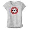 OCSO Multi-Colors Sublimatable Ladies PosiCharge Electric Heather Sporty Tee Thumbnail