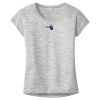 OCSO Multi-Colors Sublimatable Ladies PosiCharge Electric Heather Sporty Tee Thumbnail