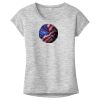 OCSO Multi-Colors Sublimatable Ladies PosiCharge Electric Heather Sporty Tee Thumbnail