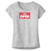 OCSO Multi-Colors Sublimatable Ladies PosiCharge Electric Heather Sporty Tee Thumbnail