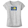 OCSO Multi-Colors Sublimatable Ladies PosiCharge Electric Heather Sporty Tee Thumbnail