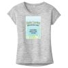 OCSO Multi-Colors Sublimatable Ladies PosiCharge Electric Heather Sporty Tee Thumbnail