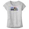OCSO Multi-Colors Sublimatable Ladies PosiCharge Electric Heather Sporty Tee Thumbnail