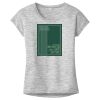 OCSO Multi-Colors Sublimatable Ladies PosiCharge Electric Heather Sporty Tee Thumbnail