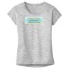 OCSO Multi-Colors Sublimatable Ladies PosiCharge Electric Heather Sporty Tee Thumbnail