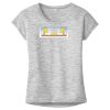 OCSO Multi-Colors Sublimatable Ladies PosiCharge Electric Heather Sporty Tee Thumbnail