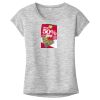 OCSO Multi-Colors Sublimatable Ladies PosiCharge Electric Heather Sporty Tee Thumbnail