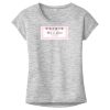 OCSO Multi-Colors Sublimatable Ladies PosiCharge Electric Heather Sporty Tee Thumbnail