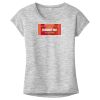 OCSO Multi-Colors Sublimatable Ladies PosiCharge Electric Heather Sporty Tee Thumbnail