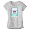 OCSO Multi-Colors Sublimatable Ladies PosiCharge Electric Heather Sporty Tee Thumbnail