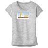 OCSO Multi-Colors Sublimatable Ladies PosiCharge Electric Heather Sporty Tee Thumbnail