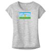 OCSO Multi-Colors Sublimatable Ladies PosiCharge Electric Heather Sporty Tee Thumbnail