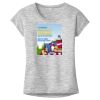 OCSO Multi-Colors Sublimatable Ladies PosiCharge Electric Heather Sporty Tee Thumbnail