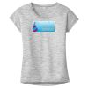 OCSO Multi-Colors Sublimatable Ladies PosiCharge Electric Heather Sporty Tee Thumbnail