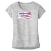 OCSO Multi-Colors Sublimatable Ladies PosiCharge Electric Heather Sporty Tee Thumbnail